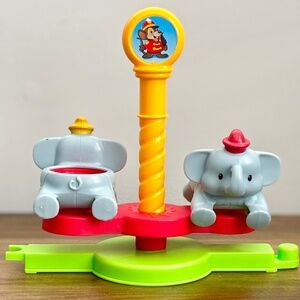 Fisher Price Little People Magical Day at DISNEY DUMBO RIDE Spinning Elephants